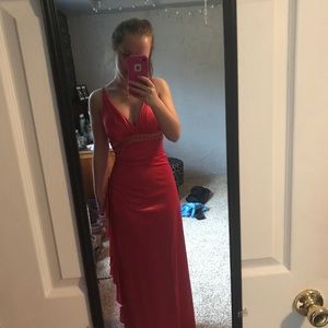 Coral Pink Prom Dress